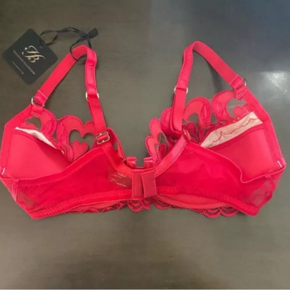 Honey Birdette Red Heart Bra - Picture 4 of 5